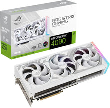 Load image into Gallery viewer, ASUS ROG Strix GeForce RTX ™ 4090 White Edition Gaming Graphics Card (PCIe 4.0, 24GB GDDR6X, HDMI 2.1a, DisplayPort 1.4a)
