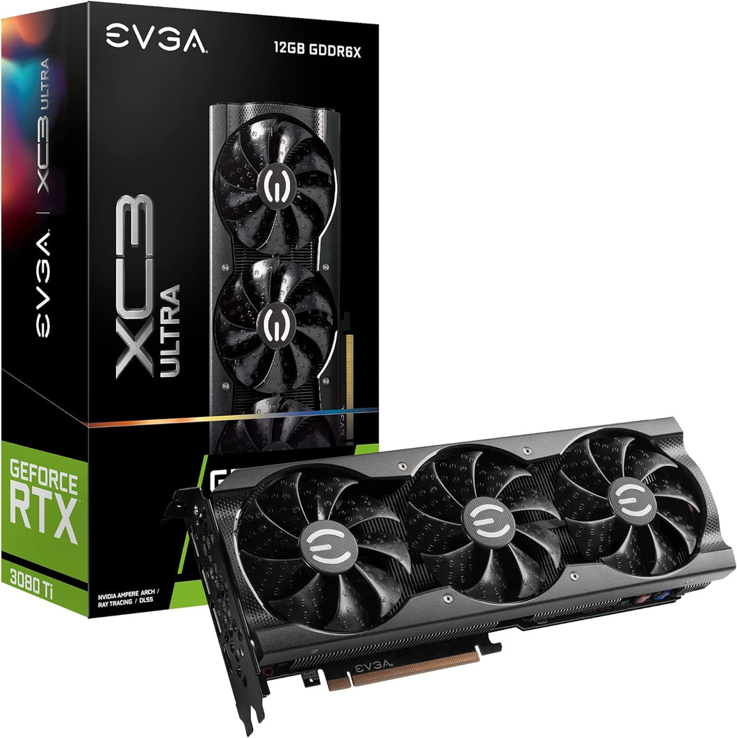 EVGA GeForce RTX 3080 Ti XC3 Ultra Gaming, 12G-P5-3955-KR, 12GB GDDR6X, iCX3 Cooling, ARGB LED, Metal Backplate